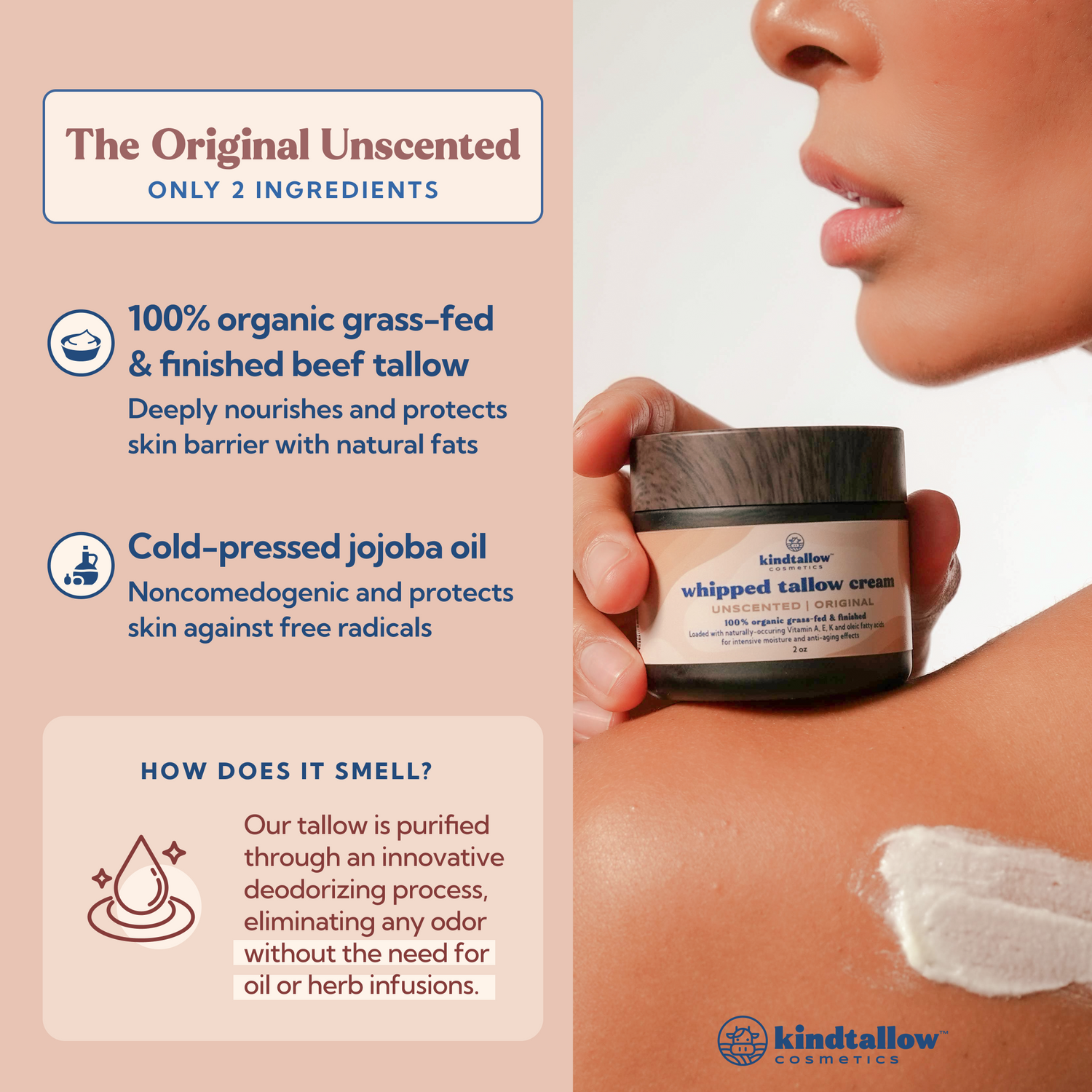 Unscented Original Tallow Cream